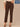 Brown Absolution High Rise Embroidered Cascading D Back Pocket Clean Finish Fray Hem Plus Size Slim Straight Pant