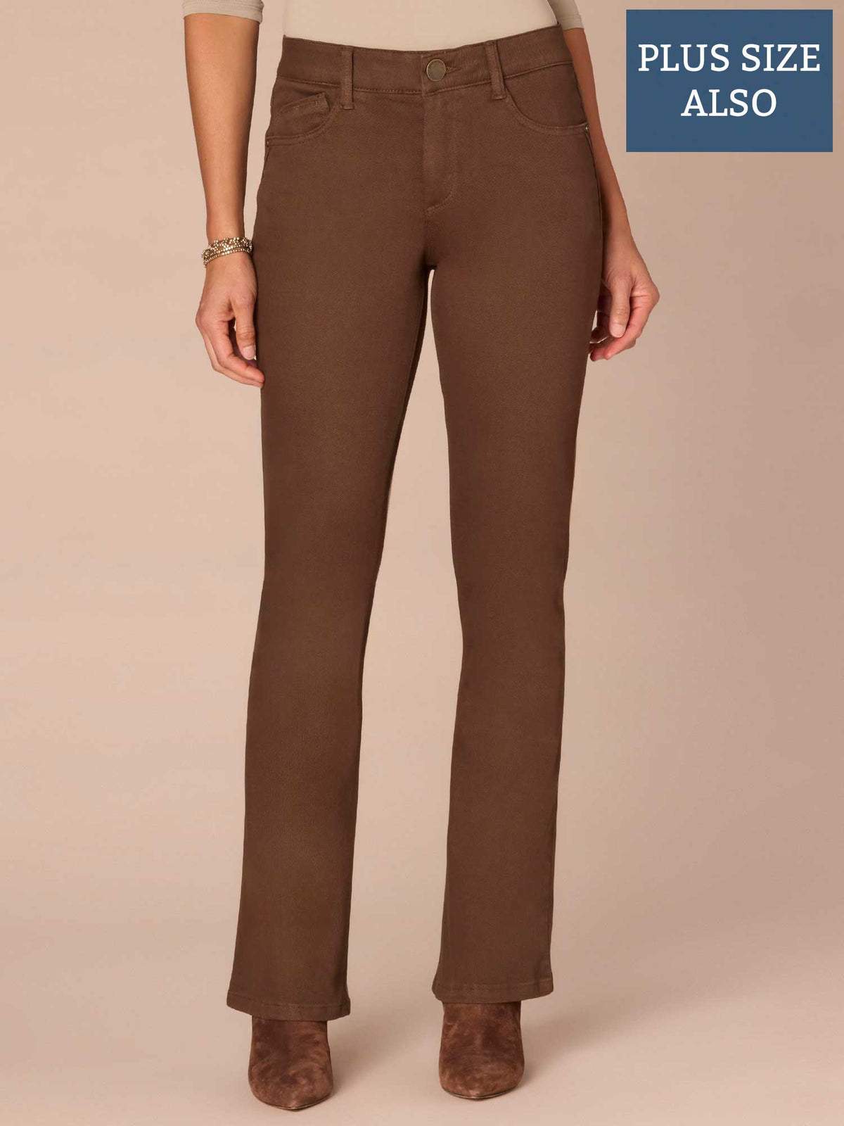 "Ab"solution® Mid Rise Itty Bitty Boot Plus Pants