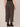 Brown Ableisure Skyrise Pull On Waist Side Panel Dart Seams Knit Plus Size Wide Leg Pant