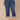 Blue Denim Absolution High Rise Round Up Yoke Cropped Cuff Hem Plus Size Boyfriend Jeans