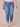 Mid Blue Denim Absolution High Rise Slim Straight Embroidered Cascading D Back Pocket Clean Finish Fray Hem Plus Size Jeans