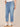 Mid Blue Denim Absolution High Rise Slim Straight Embroidered Cascading D Back Pocket Clean Finish Fray Hem Plus Size Jeans