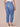 Mid Blue Denim Absolution High Rise Slim Straight Embroidered Cascading D Back Pocket Clean Finish Fray Hem Plus Size Jeans