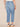 Mid Blue Denim Absolution High Rise Slim Straight Embroidered Cascading D Back Pocket Clean Finish Fray Hem Plus Size Jeans