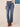 Indigo Artisanal Denim Absolution Skyrise Splicing Distress Whiskering Cropped Clean Finish Step Hem Uneven Yoke Barely Boot Plus Size Jeans