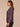 Black Multi Long Blouson Sleeve Stand Collar Button Down Front Round Back Yoke Seaming Ruffle Detail Shirttail Hem Abstract Print Plus Size Woven Top