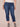 Blue Denim Absolution High Rise Slim Straight Embroidered Cascading D Back Pocket Clean Finish Fray Hem Plus Size Jeans