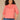 Vintage Coral Below Elbow Blouson Sleeve Round Neck Half Button Placket Embroidered Front Pleated Back Shirttail Hem Plus Size Woven Top