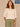 Off White Natural Three Quarter Pleated Sleeve Boat Neck Keyhole Back Embroidered Eyelet Palm Tree Scallop Hem Contrast Seam Plus Size Woven Top
