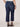 Indigo Vintage Denim "Ab"solution High Rise Distressed Cropped Fray Split Curve Hem Barely Boot Plus Size Jeans