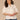 White Below Elbow Cinched Crochet Band Sleeve Ruffle Edge Collar V-Neck Angled Placket Plus Size Woven Top

