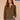 Heather Jungle Moss Long Raglan Blouson Sleeve Metallic Split Half V-Placket Mandarin Collar Hi-Low Surplus Shirttail Hem Mixed Media Plus Size Knit Top