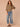 Laurel Oak Blue Shadow Seamless Three Quarter Dolman Sleeve Scoop Neck Abstract Leaf Embroidery Shirttail Hem Plus Size Knit Top