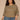 Laurel Oak Blue Shadow Seamless Three Quarter Dolman Sleeve Scoop Neck Abstract Leaf Embroidery Shirttail Hem Plus Size Knit Top