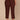 Cherry Chocolate Absolution High Rise Angled Dart Seams Six Pockets Arched Front Pockets Back Buckle Snap Hem Tapered Utility Plus Size Pant
