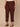 Cherry Chocolate Absolution High Rise Angled Dart Seams Six Pockets Arched Front Pockets Back Buckle Snap Hem Tapered Utility Plus Size Pant
