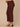 Cherry Chocolate Absolution High Rise Angled Dart Seams Six Pockets Arched Front Pockets Back Buckle Snap Hem Tapered Utility Plus Size Pant
