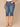 Blue Denim Absolution Mid-Rise 3D Embroidered Bow Back Pockets Cropped Side Slit Hem Skimmer Plus Size Jean