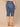 Blue Denim Absolution Mid-Rise 3D Embroidered Bow Back Pockets Cropped Side Slit Hem Skimmer Plus Size Jean