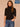 Black Elbow Cuff Sleeve Turtle Neck Cable Stitch Mix Plus Size Sweater