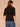 Black Elbow Cuff Sleeve Turtle Neck Cable Stitch Mix Plus Size Sweater