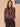 Navy Burnt Henna Multi Long Batwing Sleeve Mock Neck Abstract Placement Print Shirttail Hem Plus Size Knit Top