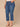 Blue Denim Absolution High Rise Center Seam Cropped Slit Hem Subtle Fading Detail Kick Flare Plus Size Jean
