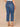 Blue Denim Absolution High Rise Center Seam Cropped Slit Hem Subtle Fading Detail Kick Flare Plus Size Jean