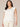 Off White Double Ruffle Cap Sleeve Embroidered Half Placket Crochet Fringe Trim U Neck Plus Size Woven Tank Top