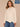 Heather Cream Long Sleeve Double Band Crew Neck Asymmetrical Hem Mixed Media Plus Size Knit Top
