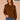 Heather Copper Ivory Long Dolman Blouson Drop Shoulder Sleeve Overlap High V-Neck Contrast Blanket Stitch Embroidery Detail Plus Size Sweater