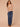 Birch Burn Henna Three Quarter Blouson Sleeve Surplus V-Neck Cased Hem Jacquard Band Striped Plus Size Knit Top
