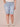 Powder Blue Artisanal Denim Absolution High Rise Coin Pocket Cuffed Hem Repreve Bermuda Plus Size Short