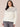 Winter White Camel Multi Long Sleeve Beaded Fair Isle Yoke High Round Neck Plus Size Sweater