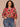 Flamingo Pink Multi Three Quarter Ruched Kimono Sleeve V-Neck Back Center Seam Shirttail Hem Floral Print Plus Size Woven Top