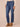 Blue Indigo Denim Absolution High Rise Ankle Length Step Clean Finish Fray Hem Splicing Whiskering Straight Leg Plus Size Jean