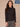 Black Long Sleeve Mock Neck Asymmetrical Side Ruching Plus Size Knit Top

