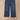 Blue Denim Absolution Skyrise Dart Seams Four Pockets Curved Front Pockets Cropped Tulip Hem Plus Size Wide Leg Jeans
