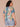 Bermuda Teal Multi Short Seamless Dolman Sleeve Scallop Embroidered Scoop Neck Shirttail Hem Abstract Leafy Placement Print Plus Size Knit Top
