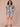 Bermuda Teal Multi Short Seamless Dolman Sleeve Scallop Embroidered Scoop Neck Shirttail Hem Abstract Leafy Placement Print Plus Size Knit Top
