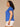 Pacific Blue Short Flutter Sleeve Crochet Scoop Neck Scallop Edge Detail Shirttail Hem Plus Size Knit Top