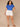 Pacific Blue Short Flutter Sleeve Crochet Scoop Neck Scallop Edge Detail Shirttail Hem Plus Size Knit Top