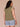 Lily Pad Multi Crochet Cap Sleeve Notched V-Neck Shirttail Hem Plus Size Knit Top
