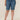"Ab"solution High Rise Blue Cuffed Plus Size Bermuda Shorts