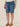 "Ab"solution High Rise Blue Cuffed Plus Size Bermuda Shorts