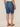 "Ab"solution High Rise Blue Cuffed Plus Size Bermuda Shorts