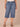 Mid Blue Artisanal Denim Absolution REPREVE High Rise Hook Bar Closure Spade Back Pocket Cropped Hem Plus Size Relaxed Capri Jean