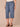 Mid Blue Artisanal Denim Absolution REPREVE High Rise Hook Bar Closure Spade Back Pocket Cropped Hem Plus Size Relaxed Capri Jean