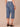 Mid Blue Artisanal Denim Absolution REPREVE High Rise Hook Bar Closure Spade Back Pocket Cropped Hem Plus Size Relaxed Capri Jean
