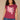 Beet Red Multi Extended Origami Cap Sleeve Floral Screen Print Scoop Neck Asymmetrical Ruched Side Plus Size Knit Top